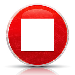 Stop play icon metallic grunge abstract red round button vector illustration