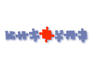 Seth puzzle details, business leadership concept.