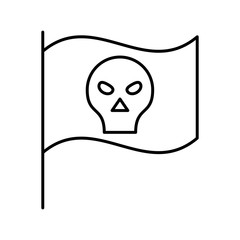 Pirate Flag icon for your project