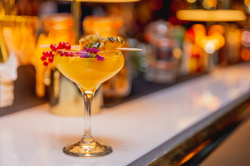 New trend of cocktails colorful taste and fashion