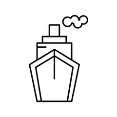 Steamship icon for your project