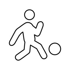 Fototapeta na wymiar Foot Ball Player icon for your project