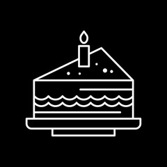 Happy birthday cake icon for your project