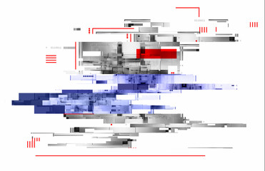 Quantum computer system. Internet connection. Net system. Modern big data. Magic code. .Techno pattern. Color Intersect grid. Symmetry lines. Energy blocks. Kaleidoscopic shape. AI. Sci-fi