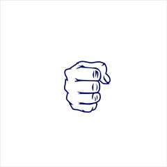 Hand  punch logo icon