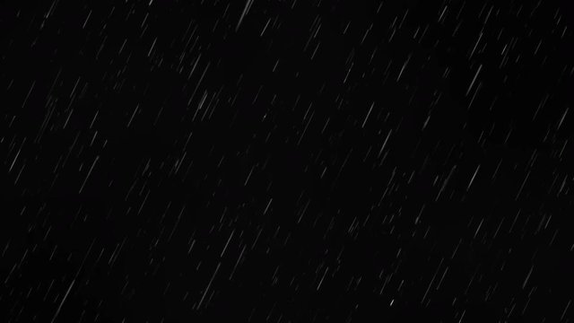 Rain on black background, realistic cgi. 