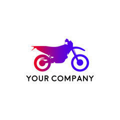 motorcycle automotive logo vector illustration