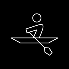 Rowing Person icon for your project