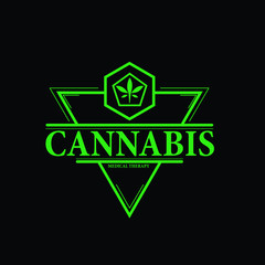 cannabis logo icon for health industry