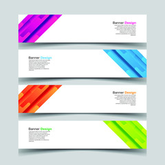 Fototapeta premium Vector Abstract design banner web template