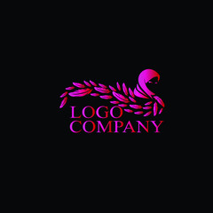 Fototapeta premium pink muslimah logo icon for hijab fashion 