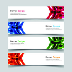 Fototapeta premium Vector Abstract design banner web template