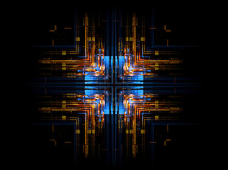 Led Light. luma effect. Future tech. Glare cubes. Digital signal. .Shine grid. Modern big data. Neon flare. Quantum computer net system. Magic code. Grid lines. Vivid frame. Web device. Blocks system.