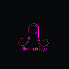 muslimah logo icon has mean girl fashion