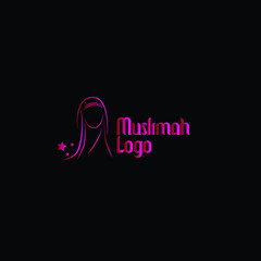 muslimah logo icon has mean girl fashion