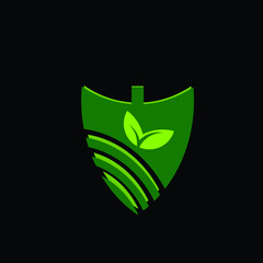 leaf logo icon for farm industry