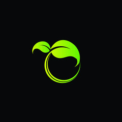 leaf logo icon for farm industry