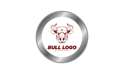 Bull head inside the ring logo
