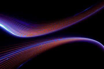 Glow effect. Ribbon glint. Abstract rotational border lines. Power energy. LED glare tape. .Luminous shining neon lights cosmic abstract frame. Magic design round whirl. Swirl trail effect.