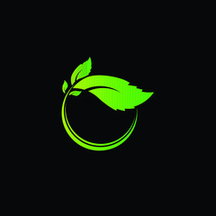 leaf logo icon or ornament