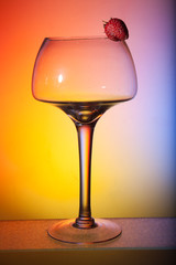 colorful and fruity glass cups