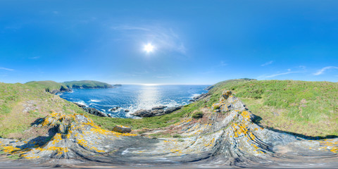 360 photograph of the cliffs of Ons Island