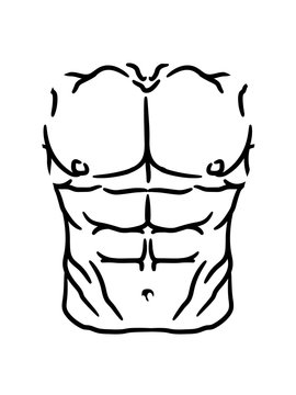 muckis kraft bauchmuskeln brustmuskeln h&uuml;bsch muskeln k&ouml;rper kr&auml;ftig bodybuilder stark sexy sch&ouml;n fitness pumpen posen mann kerl m&auml;nnlich training clipart design