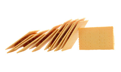 biscuits, filled with pineapple jam isolated on white background