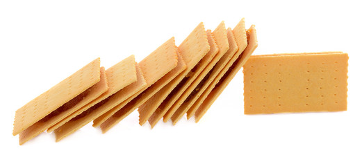 biscuits, filled with pineapple jam isolated on white background