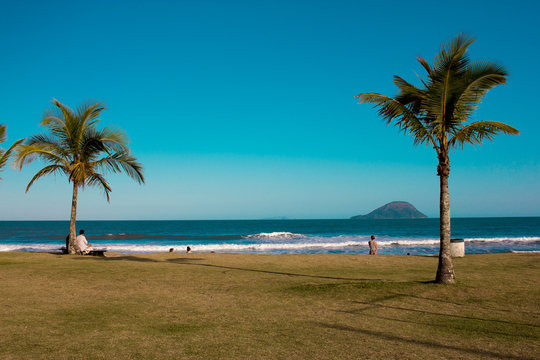 Jur&eacute;ia beach in Sao Sebastiao, Sao Paulo.