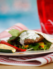 Asian Barbecue. Burger - Studio
