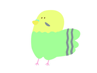 ゆるいセキセインコ（イエロー）