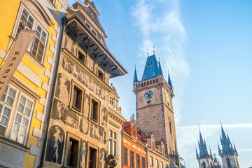 Heritage buildings in Old Town of Prague in Czech Republic