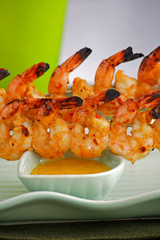 Asian Barbecue. Seafood - Studio