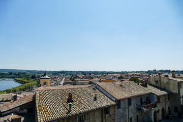 view of the city from above, digital photo picture as a background