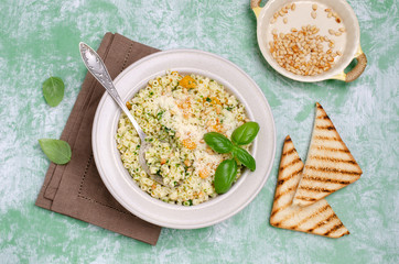 Traditional pasta with pumpkin