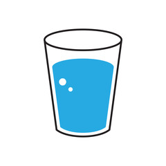 glass of water icon vector