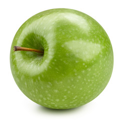 Green apples isolated on white