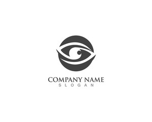 eye logo and vector symbol icon