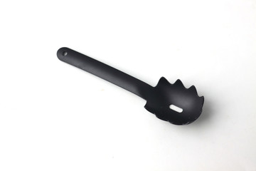 pasta server isolated on white background flat lay