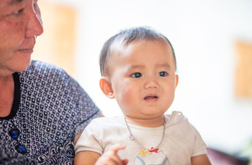 Portrait of Asian baby girl