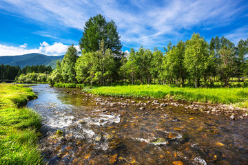 Tuekta River. Ongudai district, Altai Republic, Russia