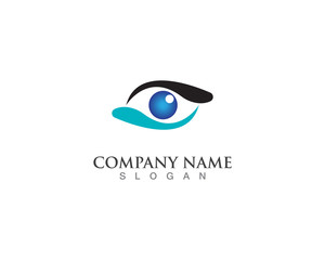 Eye care logo symbol template vector icons app