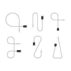 arrows and bows element set