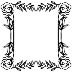 Greeting cards, invitation cards, with ornate of unique, crowd of flower frame. Vector