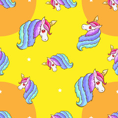 unicorn vector pattern graphic design