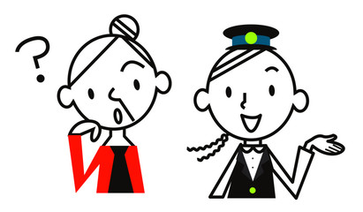 高齢女性　Q&A　運転手