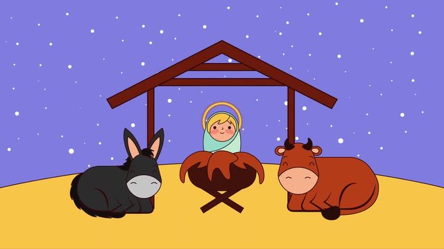 merry christmas jesus baby character