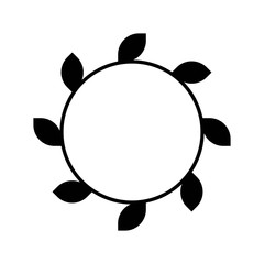 Wreath vector, Chirstmas related solid style icon