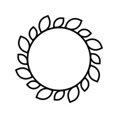 Wreath vector, Chirstmas related line style icon